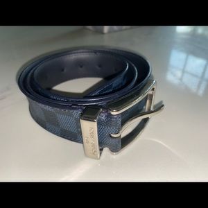 Louis Vuitton Louis Vuitton Pont Neuf Belt
Damier Cobalt 35 MM Black Blue belt